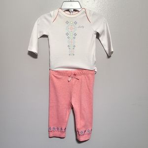 Baby Lucky Brand pant and onsie outfit